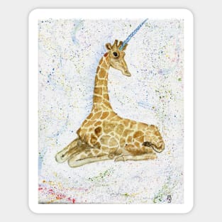 Giraffe Unicorn Sticker